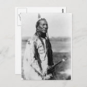 Indiaans  portret briefkaart (Voorkant / Achterkant)