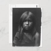 Indiaans  portret briefkaart (Voorkant / Achterkant)