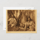 Indiaans  portret briefkaart (Voorkant / Achterkant)