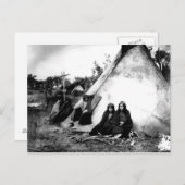 Indiaans  portret briefkaart (Voorkant / Achterkant)