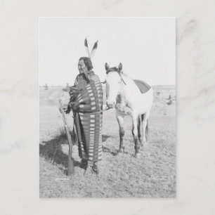 Indiaans  portret briefkaart