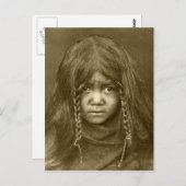 Indiaans  portret briefkaart (Voorkant / Achterkant)