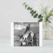 Indiaans  portret briefkaart (Staand voorkant)