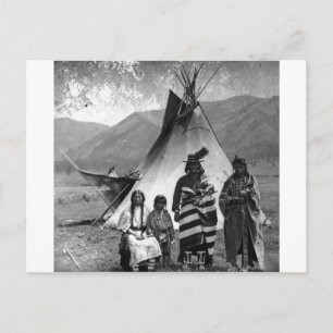 Indiaans  portret briefkaart