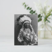 Indiaans  portret briefkaart (Staand voorkant)