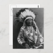 Indiaans  portret briefkaart (Voorkant / Achterkant)