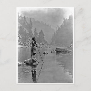 Indiaans portret briefkaart
