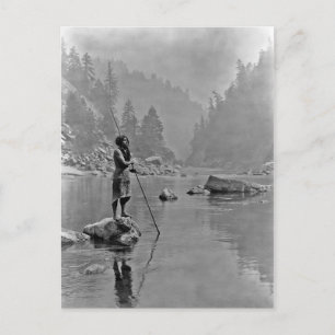 Indiaans  portret briefkaart