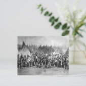 Indiaans  portret briefkaart (Staand voorkant)