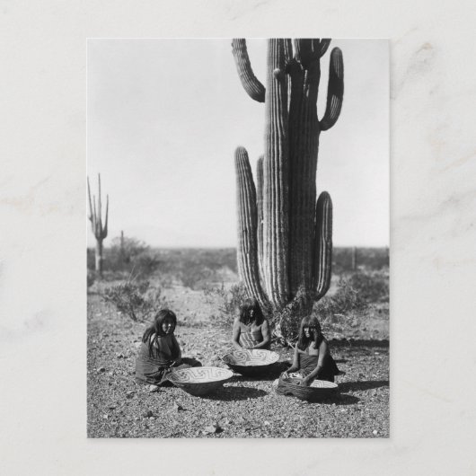 Indiaans  portret briefkaart (Voorkant)