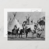 Indiaans  portret briefkaart (Voorkant / Achterkant)