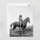 Indiaans  portret briefkaart (Voorkant / Achterkant)