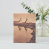 Indiaans  portret briefkaart (Staand voorkant)