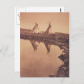 Indiaans  portret briefkaart (Voorkant / Achterkant)