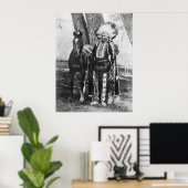 Indiaans  portret poster (Thuiskantoor)