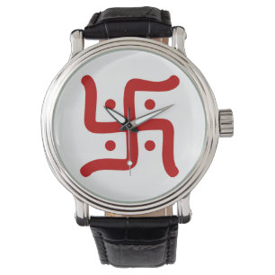 indiaans traditioneel hindu swastika symbool relig horloge