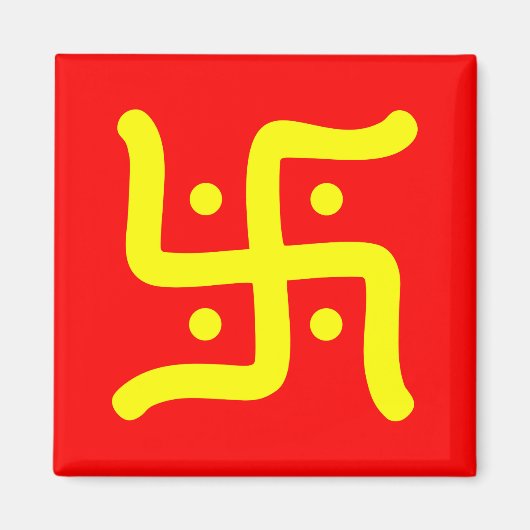 indiaans traditioneel hindu swastika symbool relig magneet (Voorkant)