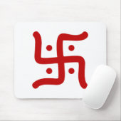 indiaans traditioneel hindu swastika symbool relig muismat (Met muis)