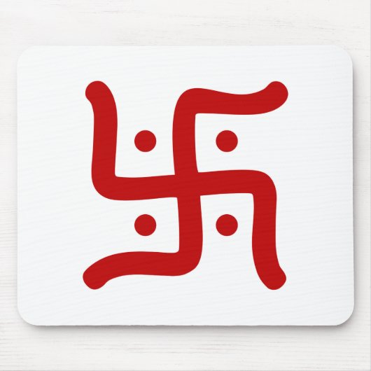 indiaans traditioneel hindu swastika symbool relig muismat (Voorkant)