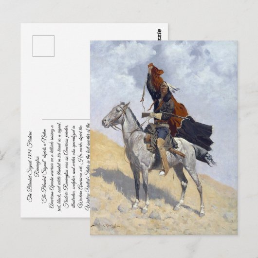 Indiaanse Apache krijger Briefkaart (Voorkant / Achterkant)