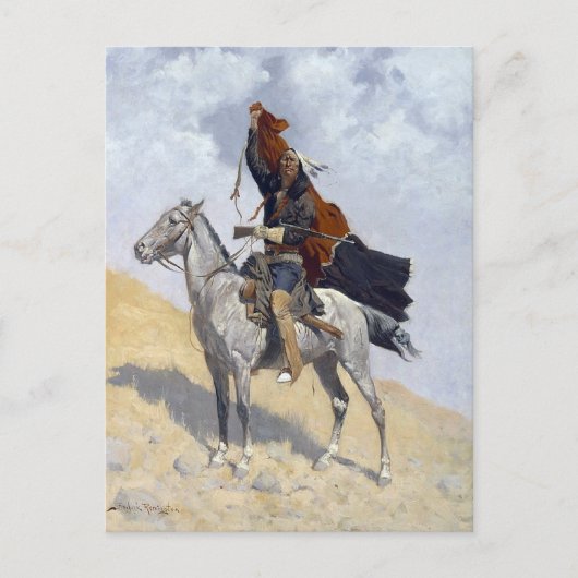 Indiaanse Apache krijger Briefkaart (Voorkant)