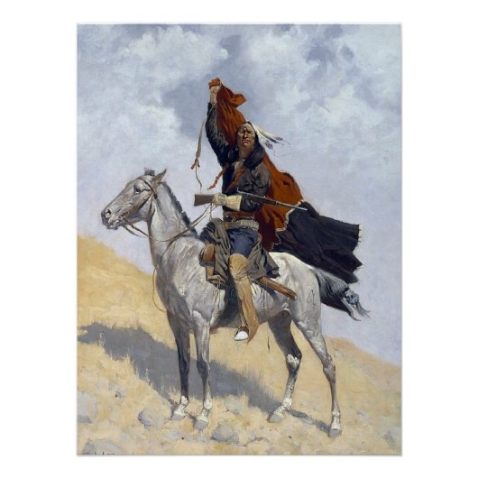 Indiaanse Apache krijger Perfect Poster (Voorkant)