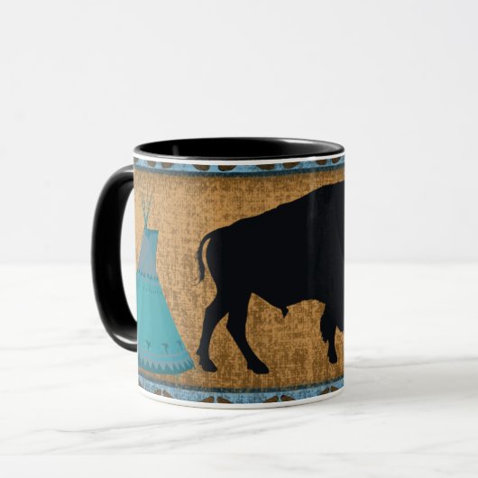 Indiaanse Buffel/Bizon Mok (Voorkant links)