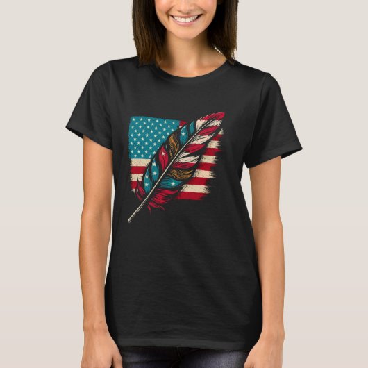 Indiaanse Cherokee Apache stam Indig T-shirt (Voorkant)