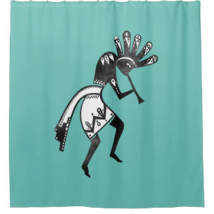 Indiaanse cultuur - Dansk Kokopelli 1 Douchegordijn