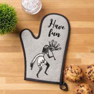 Indiaanse cultuur - Dansk Kokopelli 3 Ovenwant