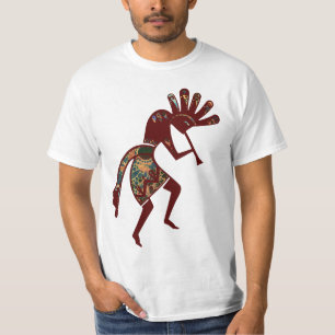 Indiaanse cultuur - Dansk Kokopelli 3 T-shirt