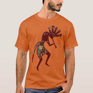 Indiaanse cultuur - Dansk Kokopelli 3 T-shirt