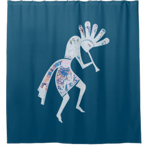 Indiaanse cultuur - Dansk Kokopelli 4 Douchegordijn
