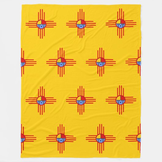 Indiaanse cultuur - Kachina Zia Symbool 2 Fleece Deken (Voorkant)