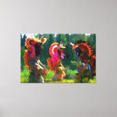 Indiaanse dans canvas afdruk (Voorkant)