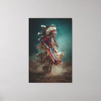 Indiaanse Danser Canvas