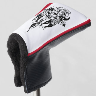 Indiaanse, Eagle, Dreamcatcher, koe schedel Golfheadcover