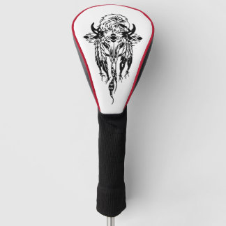 Indiaanse, Eagle, Dreamcatcher, koe schedel Golfheadcover