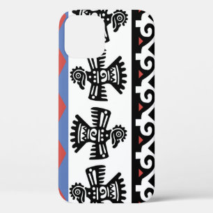 Indiaanse etnische illustratie iPhone 12 hoesje