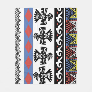 Indiaanse etnische illustratie fleece deken