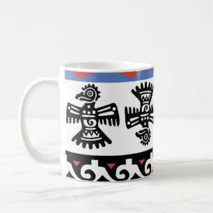 Indiaanse etnische illustratie koffiemok
