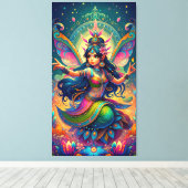 Indiaanse fee canvas afdruk (Insitu (Houten vloer))