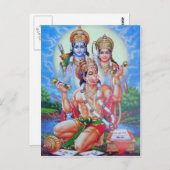 indiaanse god briefkaart (Voorkant / Achterkant)