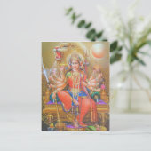 indiaanse god briefkaart (Staand voorkant)