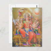 indiaanse god briefkaart (Voorkant / Achterkant)