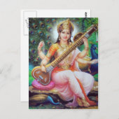 indiaanse god briefkaart (Voorkant / Achterkant)