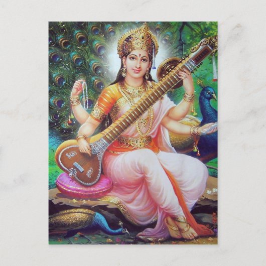 indiaanse god briefkaart (Voorkant)