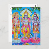 indiaanse god briefkaart (Voorkant / Achterkant)