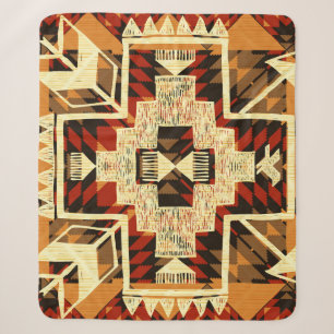 Indiaanse, handgetekende Abstract. Sherpa Deken