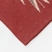 Indiaanse Indiaan zuidwest rood patroon Fleece Deken (Hoek)
